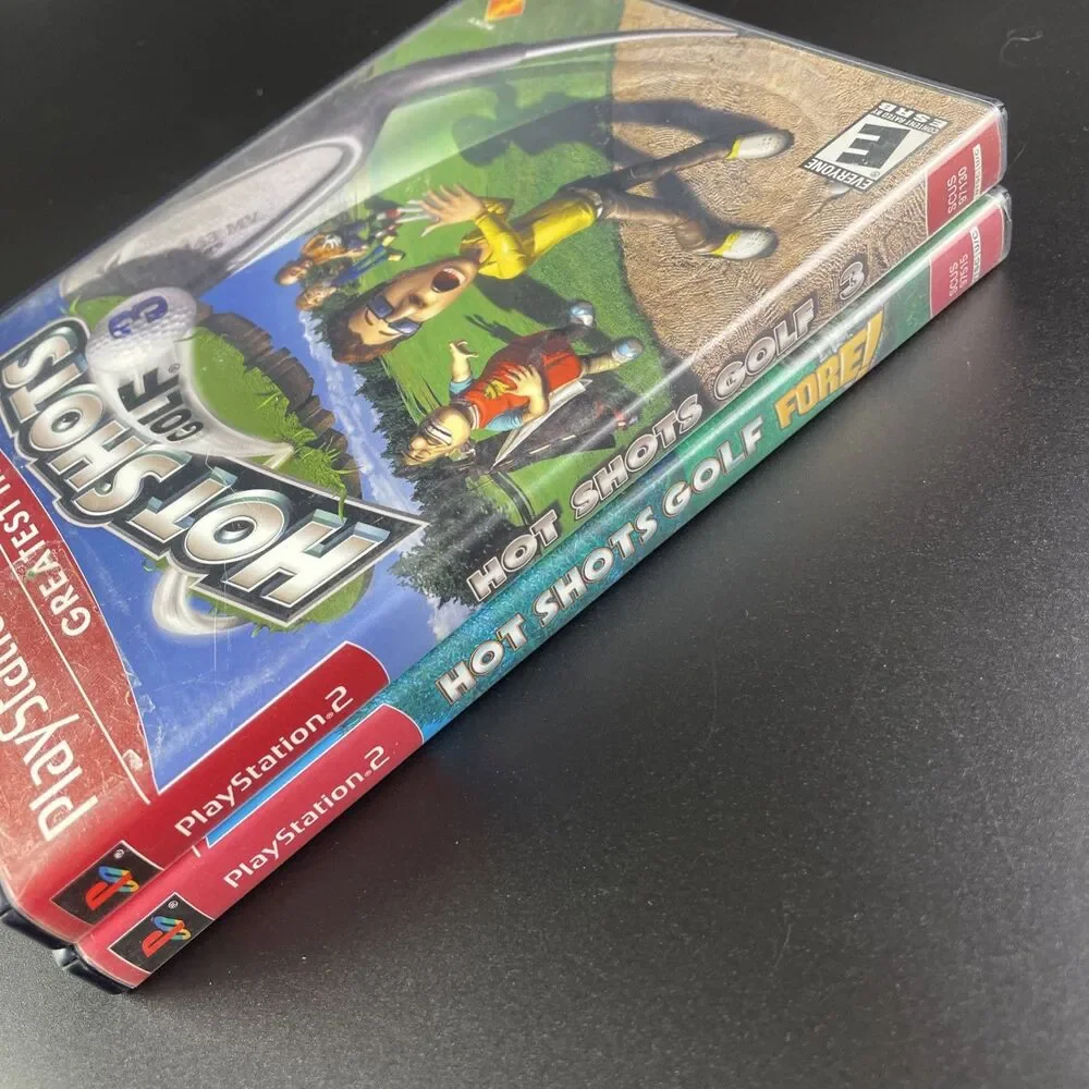 Hot Shots Golf 3 & Fore Video Game Lot (PlayStation 2) PS2 Greatest Hits CIB